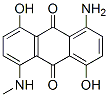 CAS 登录号：13643-37-3， 1-氨基-4,8-二羟基-5-(甲基氨基)-9,10-蒽二酮