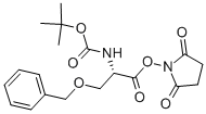 structure of CAS# 13650-73-2, N-[(1,1-Dimethylethoxy)Carbonyl]-O-(Phenylmethyl)-L-Serine 2,5-Dioxo-1-Pyrrolidinylester;(2,5-Dioxopyrrolidin-1-Yl) 2-(Tert-Butoxycarbonylamino)-3-(Phenylmethoxy)Propanoate;2-[(Tert-Butoxy-Oxomethyl)Amino]-3-(Phenylmethoxy)Propanoic Acid (2,5-Dioxo-1-Pyrrolidinyl) Ester;3-(Benzyloxy)-2-(Tert-Butoxycarbonylamino)Propionic Acid Succinimido Ester