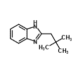结构式 CAS# 136670-88-7, 2-(2,2-二甲基丙基)-1H-苯并咪唑