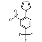结构式 CAS# 136773-58-5, 1-[2-硝基-4-(三氟甲基)苯基]-1H-吡咯