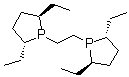 structure of CAS# 136779-27-6, (2R,5R,2'R,5'R)-1,1'-(1,2-Ethanediyl)Bis(2,5-Diethylphospholane);(-)-1,2-Bis[(2S,5S)-2,5-diethylphospholano]ethane;(+)-1,2-Bis[(2R,5R)-2,5-diethylphospholano]ethane;(R,R)-Et-BPE