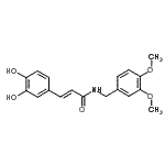 CAS#: 136944-23-5， (2E)-3-(3,4-Dihydroxyphenyl)-N-(3,4-Dimethoxybenzyl)Acrylamide