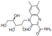CAS#: 13698-42-5， Quinoxaline-3,4-Dihydro-6,7-Dimethyl-3-Keto-4-D-Ribityl-2-Carboxamide