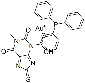CAS#: 137025-15-1， 8-Thiotheophyllinate-triphenylphosphine gold(I)