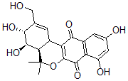 CAS#: 137109-46-7， (3R,4R,4aR)-3,4,8,10-Tetrahydroxy-2-(Hydroxymethyl)-5,5-Dimethyl-3,4,4a,12b-Tetrahydronaphtho[3,2-c]Isochromene-7,12-Dione