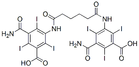 CAS 登录号：13724-24-8， 5,5'-(己二酰二亚胺)二[2,4,6-三碘-3-(氨基甲酰)苯甲酸]