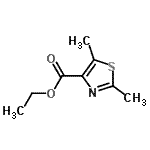 structure of CAS# 137267-44-8, Ethyl 2,5-Dimethyl-1,3-Thiazole-4-Carboxylate;ethyl 2,5-dimethylthiazole-4-carboxylate