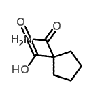 结构式 CAS# 137307-52-9, 1-氨基甲酰环戊烷羧酸