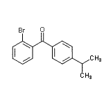 structure of CAS# 137327-30-1, (2-Bromophenyl)(4-Isopropylphenyl)Methanone;2-Bromo-4'-isopropylbenzophenone