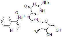 CAS#: 137339-24-3， (2R,3R,4S,5R)-2-[2-Amino-7-(Oxido-Quinolin-4-Ylazaniumyl)-6-Oxo-3H-Purin-9-Ium-9-Yl]-4-Hydroxy-5-(Hydroxymethyl)Oxolan-3-Olate