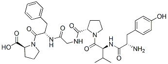 CAS#: 137372-37-3， (2S)-1-[(2S)-2-[[2-[[(2S)-1-[(2S)-2-[[(2S)-2-Amino-3-(4-Hydroxyphenyl)Propanoyl]Amino]-3-Methylbutanoyl]Pyrrolidine-2-Carbonyl]Amino]Acetyl]Amino]-3-Phenylpropanoyl]Pyrrolidine-2-Carboxylic Acid