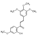 CAS#: 13745-26-1， 1-(2-Hydroxy-4-Methoxyphenyl)-3-(3,4,5-Trimethoxyphenyl)-2-Propen-1-One