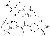 CAS#: 137550-88-0， 2-[3-[(5-Dimethylaminonaphthalen-1-Yl)Sulfonylamino]Propoxy]-4-[(5,5,8,8-Tetramethyl-6,7-Dihydronaphthalene-2-Carbonyl)Amino]Benzoic Acid