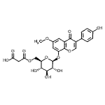CAS#: 137705-39-6， 3-(4-Hydroxyphenyl)-6-Methoxy-4-Oxo-4H-Chromen-8-Yl 6-O-(Carboxyacetyl)-beta-D-Glucopyranoside