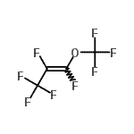 structure of CAS# 137741-09-4, (E)-1,2,3,3,3-Pentafluoro-1-(Trifluoromethoxy)Prop-1-Ene;(1E)-1,2,3,3,3-pentafluoro-1-(trifluoromethoxy)prop-1-ene;MFCD08461607;Octafluoro-1-methoxyprop-1-ene