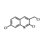 结构式 CAS# 137776-95-5, 2,7-二氯-3-(氯甲基)喹啉