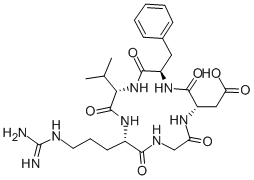 CAS#: 137813-35-5， Cyclo(L-Arginylglycyl-L-alpha-Aspartyl-D-Phenylalanyl-L-Valyl)