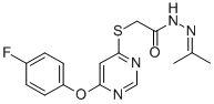 CAS#: 137927-78-7， 2-[6-(4-Fluorophenoxy)Pyrimidin-4-Yl]Sulfanyl-N-(Propan-2-Ylideneamino)Acetamide