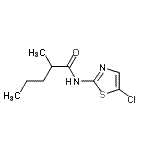 CAS#: 13808-32-7， N-(5-Chloro-1,3-Thiazol-2-Yl)-2-Methylpentanamide