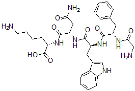 CAS#: 138149-60-7， N2-[N2-[N-(N-Glycyl-L-phenylalanyl)-L-tryptophyl]-L-asparaginyl]-L-Lysine