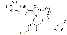 CAS#: 138191-82-9， (2R)-2-[[(2S)-2-Amino-5-(Diaminomethylideneamino)Pentanoyl]-Iodoamino]-5-(2,5-Dioxopyrrol-1-Yl)-2-[(4-Hydroxyphenyl)Methyl]-3-Oxopentanoic Acid
