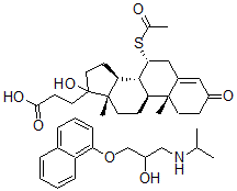 CAS#: 138230-23-6， 3-[(7R,8R,9S,10R,13S,14S)-7-Acetylsulfanyl-17-Hydroxy-10,13-Dimethyl-3-Oxo-2,6,7,8,9,11,12,14,15,16-Decahydro-1H-Cyclopenta[a]Phenanthren-17-Yl]Propanoic Acid, 1-Naphthalen-1-Yloxy-3-(Propan-2-Ylamino)Propan-2-Ol