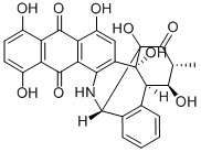CAS#: 138370-13-5， (8R-(8alpha,9beta,14beta,17S*,18R*))-8,9,14,15-Tetrahydro-1,4,6,8,17,20-Hexahydroxy-18-Methyl-9,8,14-(1)Butanyl(4)Ylideneanthra(1,2-b)Benz(f)Azocine-5,16,19-Trione