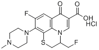CAS#: 138372-62-0， 9-Fluoro-3-(Fluoromethyl)-2,3-Dihydro-10-(4-Methyl-1-Piperazinyl)-7-Oxo-7H-Pyrido(1,2,3-de)-1,4-Benzothiazine-6-Carboxylic Acid