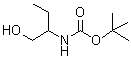 structure of CAS# 138373-86-1, 2-Methyl-2-Propanyl (1-Hydroxy-2-Butanyl)Carbamate;[1-(Hydro<wbr>xymethyl)<wbr>propyl]ca<wbr>rbamic ac<wbr>id  1,1-d<wbr>imethylet<wbr>hyl ester;[1-(Hydro<wbr>xymethyl)<wbr>propyl]ca<wbr>rbamic ac<wbr>id 1,1-di<wbr>methyleth<wbr>yl ester;N-BOC-(R)-(+)-2-AMINO-1-BUTANOL
