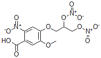 CAS#: 138452-22-9， 4-(2,3-Dinitrooxypropoxy)-5-Methoxy-2-Nitrobenzoic Acid