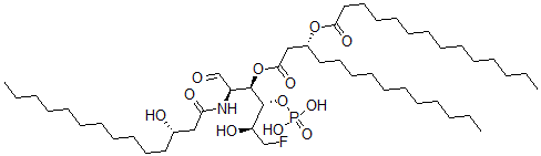 CAS#: 138527-42-1， [(3R)-1-[(2R,3R,4R,5S)-6-Fluoro-5-Hydroxy-2-[[(3S)-3-Hydroxytetradecanoyl]Amino]-1-Oxo-4-Phosphonooxyhexan-3-Yl]Oxy-1-Oxotetradecan-3-Yl] Tetradecanoate