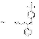 CAS#: 138614-32-1， (3R)-3-Phenyl-3-[4-(Trifluoromethyl)Phenoxy]-1-Propanamine Hydrochloride (1:1)