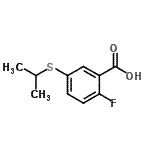 CAS#: 138736-66-0， 2-Fluoro-5-Isopropylsulfanyl-Benzoic Acid