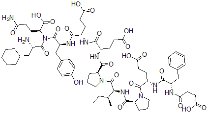 CAS#: 138828-04-3， Succinyl-phe-glu-pro-ile-pro-glu-glu-tyr-cyclohexylalanine-gln