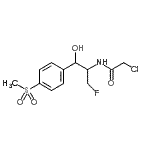 CAS#: 138872-73-8， 2-Chloro-N-{3-Fluoro-1-Hydroxy-1-[4-(Methylsulfonyl)Phenyl]-2-Propanyl}Acetamide