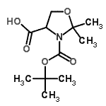 CAS#: 139009-66-8， 2,2-Dimethyl-3-{[(2-Methyl-2-Propanyl)Oxy]Carbonyl}-1,3-Oxazolidine-4-Carboxylic Acid