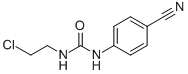 结构式 CAS# 13908-43-5, N-(2-氯乙基)-N'-(4-氰基苯基)-脲