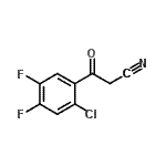 结构式 CAS# 139218-69-2, 3-(2-氯-4,5-二氟苯基)-3-氧代丙腈