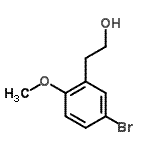 structure of CAS# 139517-71-8, 2-(5-Bromo-2-Methoxyphenyl)Ethanol;2-(5-bromo-2-methoxyphenyl)ethanol