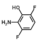 structure of CAS# 139548-98-4, 2-Amino-3,6-Difluorophenol;2-amino-3,6-difluorophenol