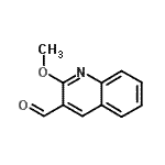 structure of CAS# 139549-06-7, 2-Methoxy-3-Quinolinecarbaldehyde;2-methoxy-3-quinolinecarbaldehyde;2-Methoxy-6-(trifluoromethyl)benzonitrile;2-Methoxy-quinoline-3-carbaldehyde