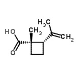 CAS#: 139561-18-5， (1S,2S)-2-Isopropenyl-1-Methylcyclobutanecarboxylic Acid