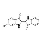 CAS#: 139582-54-0， (2E)-6-Bromo-2-(3-Oxo-1,3-Dihydro-2H-Indol-2-Ylidene)-1,2-Dihydro-3H-Indol-3-One