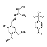 CAS#: 139613-40-4， (2E)-2-(2-Bromo-4,5-Dimethoxybenzylidene)-N-Hydroxyhydrazinecarboximidamide 4-Methylbenzenesulfonate (1:1)