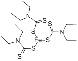 structure of CAS# 13963-59-2, Diethyldithiocarbamic Acid Ferric Salt;Ferric Diethylaminomethanedithioate;Carbamic Acid, Diethyldithio-, Iron(Iii) Salt