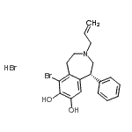 CAS#: 139689-19-3， (1R)-3-Allyl-6-Bromo-1-Phenyl-2,3,4,5-Tetrahydro-1H-3-Benzazepine-7,8-Diol Hydrobromide (1:1)