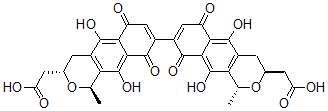 CAS 登录号：1397-77-9， 放线紫红素