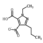 CAS#: 139756-17-5， 1-Ethyl-4-Nitro-3-Propyl-1H-Pyrazole-5-Carboxylic Acid