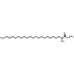 structure of CAS# 13980-17-1, Methyl 2-Hydroxydocosanoate;DL-α-Hydroxybehenic acid methyl ester;Methyl 2-hydroxybehenate;METHYL2-HYDROXYDOCOSANOATE