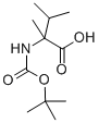 结构式 CAS# 139938-00-4, N-[(1,1-二甲基乙氧基)羰基]-2-甲基-缬氨酸